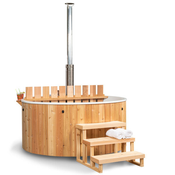 Dundalk LeisureCraft Hot Tubs Dundalk LeisureCraft The Evolution Cedar Hot Plunge Tub 7'