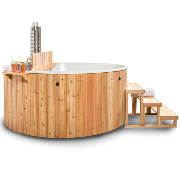 Dundalk LeisureCraft Hot Tubs Dundalk LeisureCraft The Evolution Cedar Hot Plunge Tub 7'