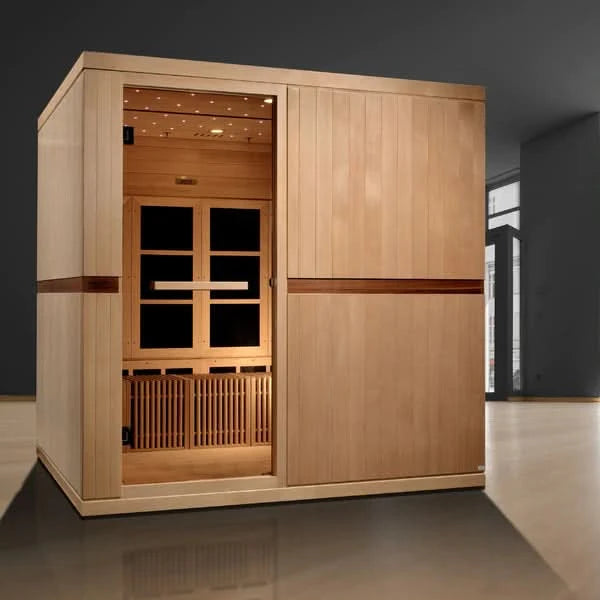 Golden Designs Saunas Golden Designs 2025 Catalonia 8 Person Near Zero EMF FAR IR Sauna (GDI-6880-02)