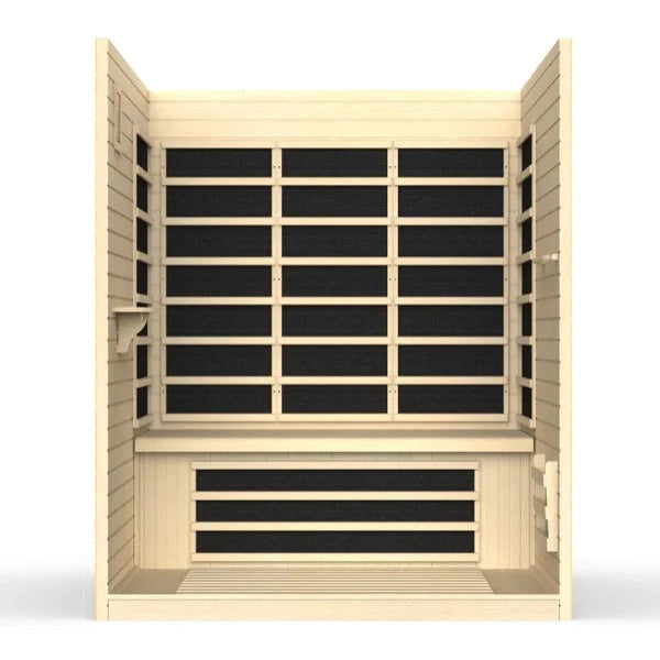 Golden Designs Saunas Golden Designs Dynamic Vila 3 Person Ultra Low EMF FAR IR Sauna (DYN-6315-02)