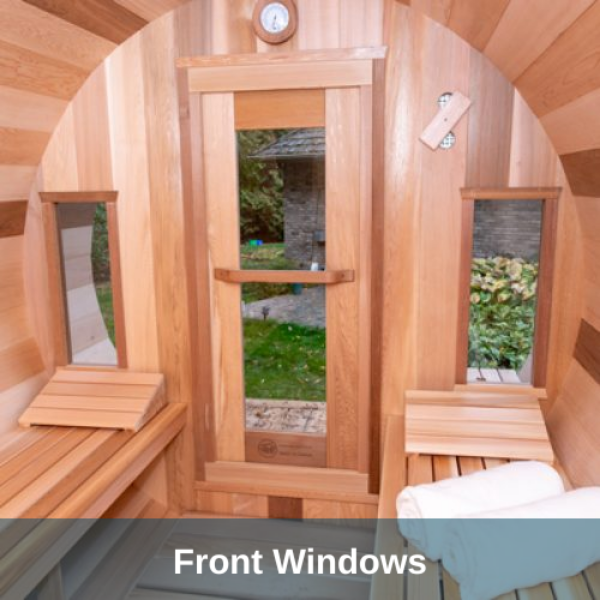 Dundalk LeisureCraft Saunas Dundalk LeisureCraft Clear Red Cedar Barrel Sauna