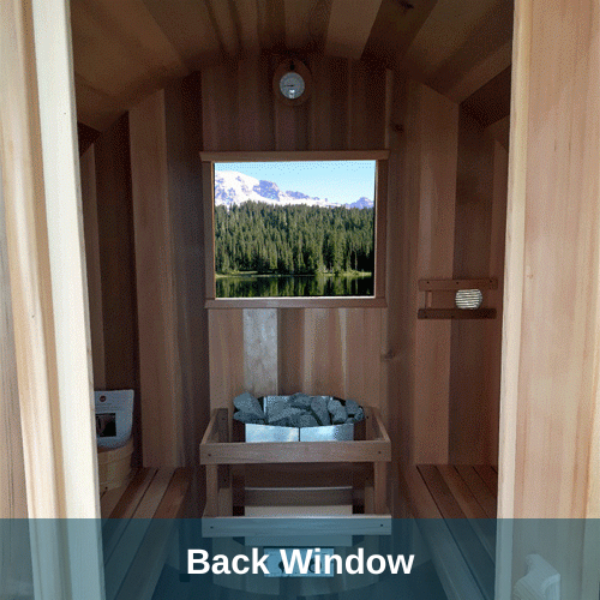 Dundalk LeisureCraft Saunas Dundalk LeisureCraft Clear Red Cedar Barrel Sauna