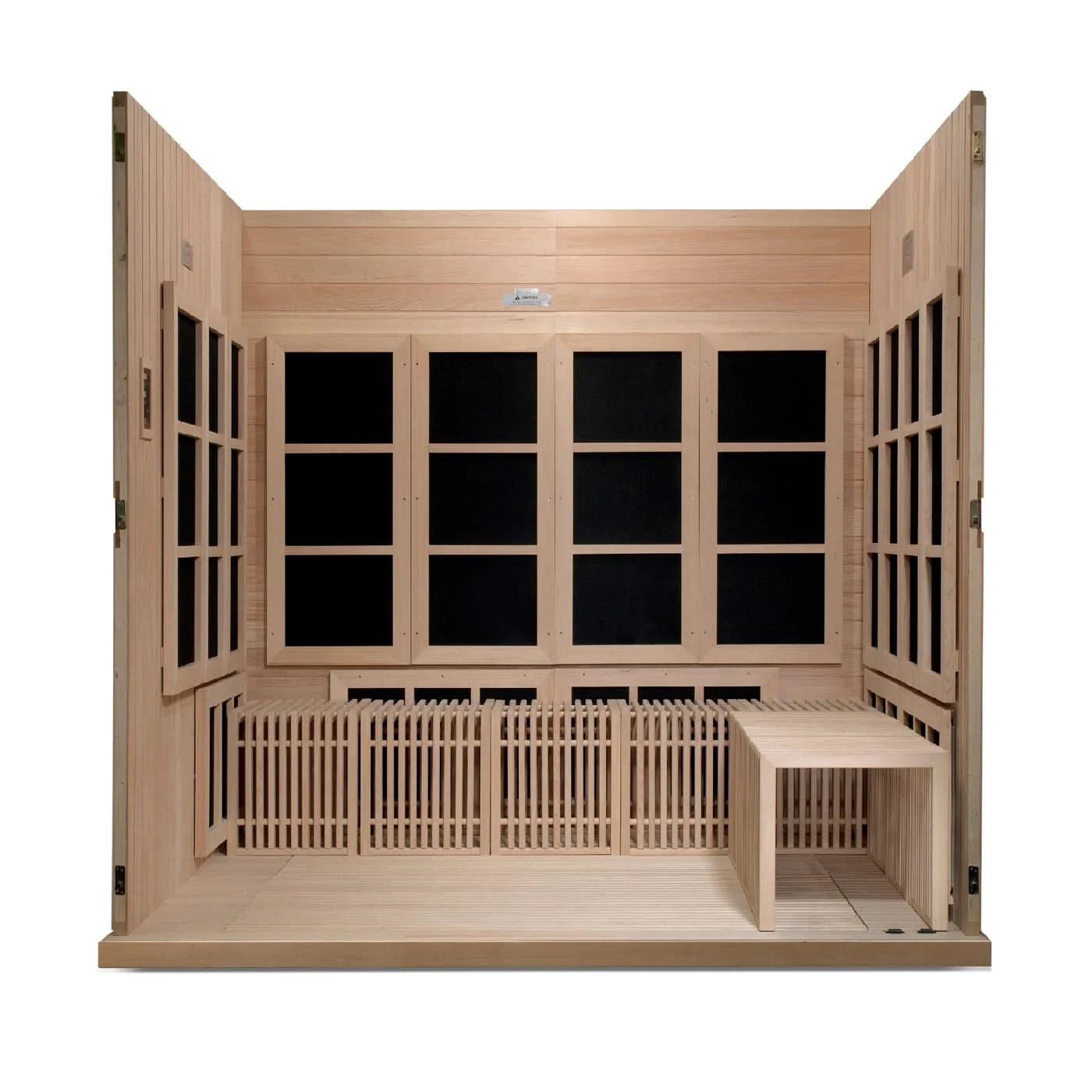 Golden Designs Saunas Golden Designs 2025 Catalonia 8 Person Near Zero EMF FAR IR Sauna (GDI-6880-02)
