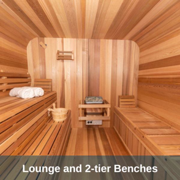 Dundalk LeisureCraft Saunas Dundalk LeisureCraft Clear Cedar Outdoor Luna Sauna