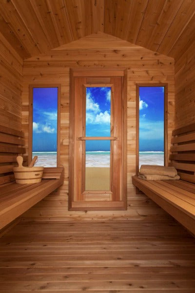 Dundalk LeisureCraft Saunas Dundalk LeisureCraft Knotty Cedar Indoor Cabin Sauna