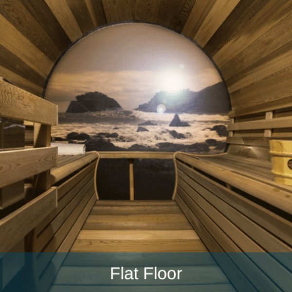 Dundalk LeisureCraft Saunas Dundalk LeisureCraft Clear Cedar Panoramic View 6 Person Barrel Sauna