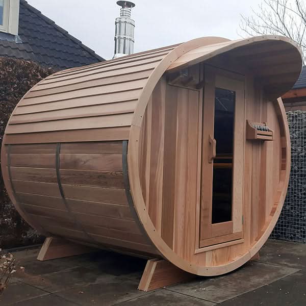 Dundalk LeisureCraft Saunas Dundalk LeisureCraft Clear Red Cedar Barrel Sauna