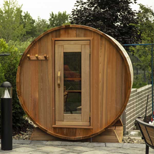 Dundalk LeisureCraft Saunas Dundalk LeisureCraft Clear Red Cedar Barrel Sauna