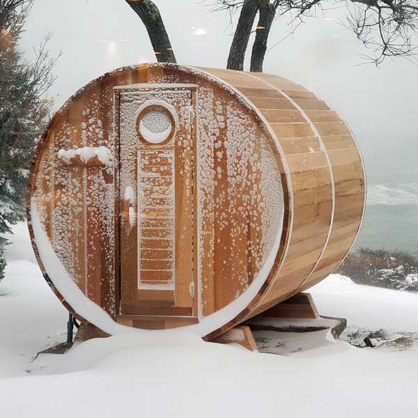 Dundalk LeisureCraft Saunas Dundalk LeisureCraft Clear Red Cedar Barrel Sauna
