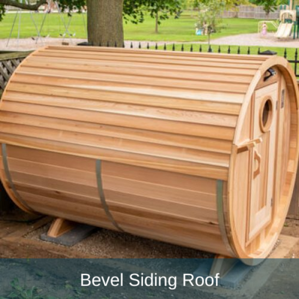 Dundalk LeisureCraft Saunas Dundalk LeisureCraft Panoramic View Knotty Cedar Barrel Sauna