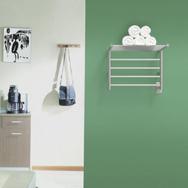 Amba Sauna Accessories Amba Radiant Shelf Hardwired + Plug-in Combo 8 Bar Towel Warmer