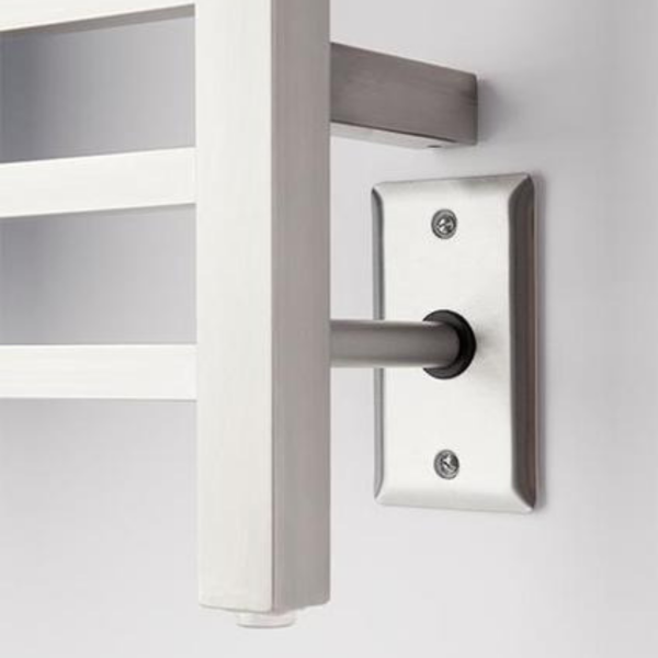 Amba Sauna Accessories Amba Radiant Square Hardwired + Plug-in Combo Heated Towel Rack