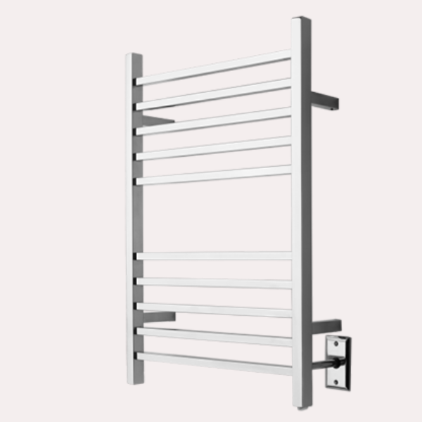 Amba Sauna Accessories Amba Radiant Square Hardwired + Plug-in Combo Heated Towel Rack