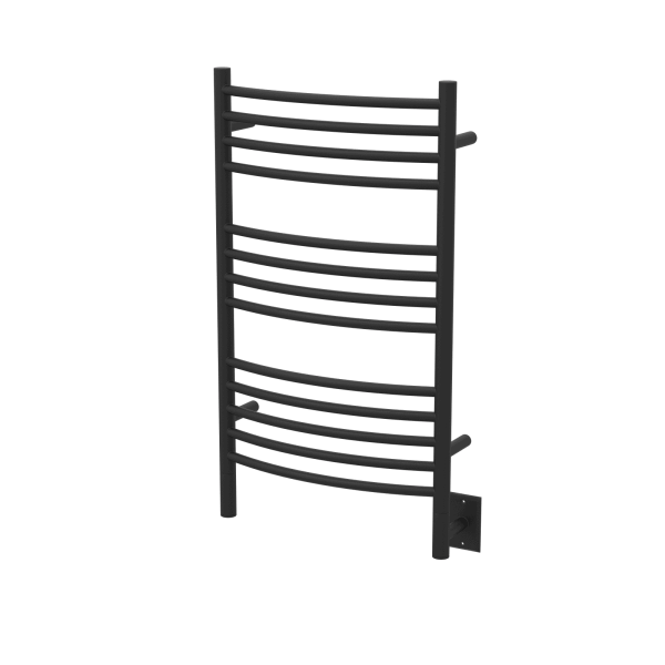 Amba Towel Racks CCMB - Matte Black Amba Jeeves Model C Curved 13 Bar Hardwired Towel Warmer