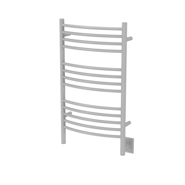 Amba Towel Racks CCW - White Amba Jeeves Model C Curved 13 Bar Hardwired Towel Warmer