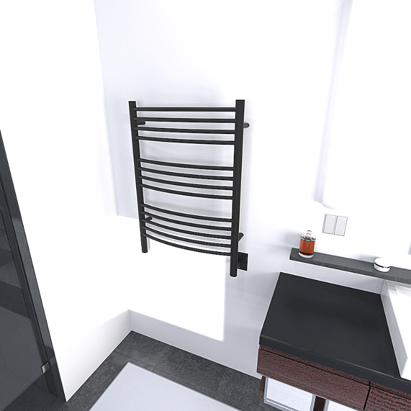 Amba Towel Racks Amba Jeeves Model C Curved 13 Bar Hardwired Towel Warmer