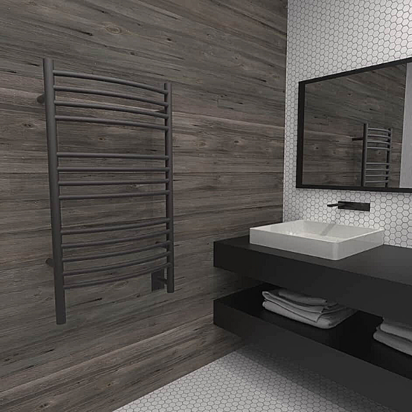 Amba Towel Racks Amba Jeeves Model C Curved 13 Bar Hardwired Towel Warmer