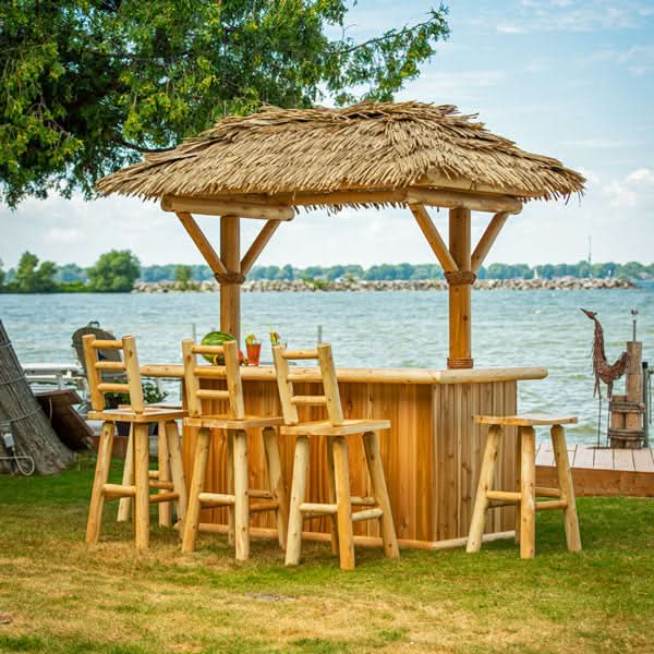 Dundalk LeisureCraft Outdoor Furniture Dundalk Leisure New Tropical Paradise Tiki Bar