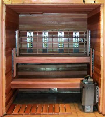 Saunacore Saunas INFRA-CORE™ Premium Dual Series Diamond Windows & Cedar Front