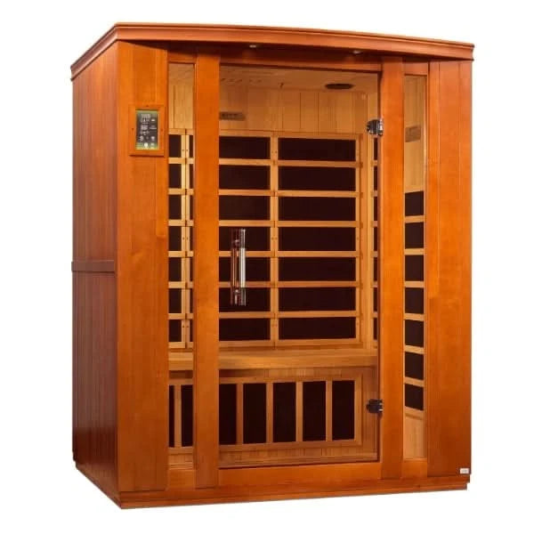 Golden Designs Saunas Golden Designs Dynamic Bellagio 3 Person Low EMF Far IR Sauna (DYN-6306-02)