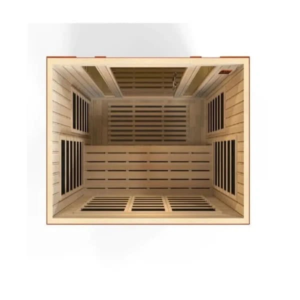 Golden Designs Saunas Golden Designs Dynamic Bellagio 3 Person Low EMF Far IR Sauna (DYN-6306-02)
