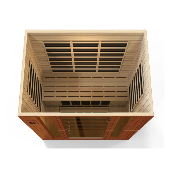 Golden Designs Saunas Dynamic Bergamo 4 Person Low EMF Far IR Sauna (DYN-6440-01)