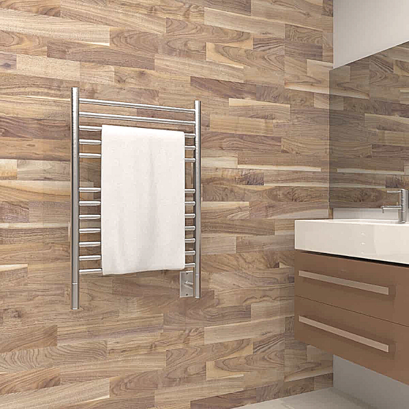 Amba Towel Racks Amba Jeeves Model E Straight 12 Bar Hardwired Towel Warmer