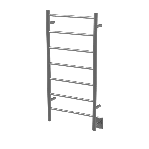 Amba Towel Racks FSB - Brushed Amba Jeeves Model F Straight 7 Bar Hardwired Drying Rack