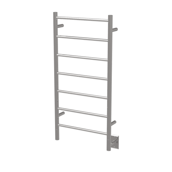 Amba Towel Racks FSP - Polished Amba Jeeves Model F Straight 7 Bar Hardwired Drying Rack