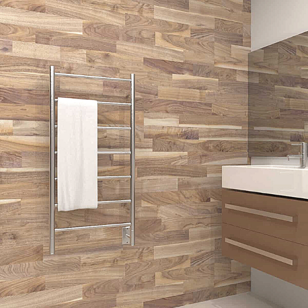 Amba Towel Racks Amba Jeeves Model F Straight 7 Bar Hardwired Drying Rack