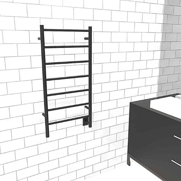 Amba Towel Racks Amba Jeeves Model F Straight 7 Bar Hardwired Drying Rack
