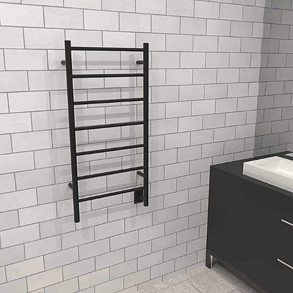 Amba Towel Racks Amba Jeeves Model F Straight 7 Bar Hardwired Drying Rack