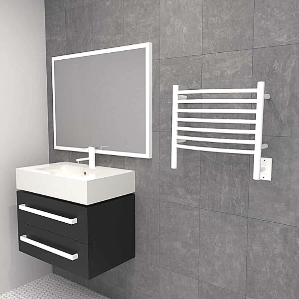Amba Towel Racks Amba Jeeves Model H Curved 7 Bar Hardwired Towel Warmer