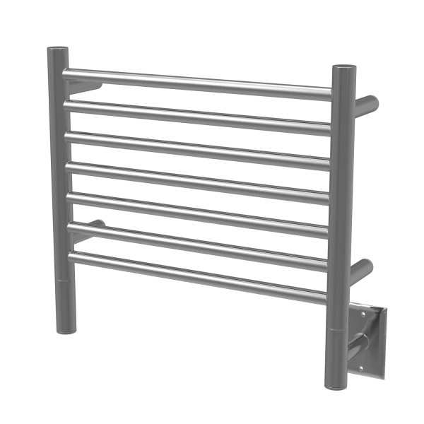 Amba Towel Racks HSB - Brushed Amba Jeeves Model H Straight 7 Bar Hardwired Towel Warmer