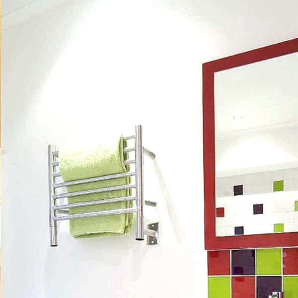 Amba Towel Racks Amba Jeeves Model H Straight 7 Bar Hardwired Towel Warmer