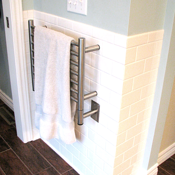 Amba Jeeves H-STRAIGHT Heated Towel Rack - My Sauna World