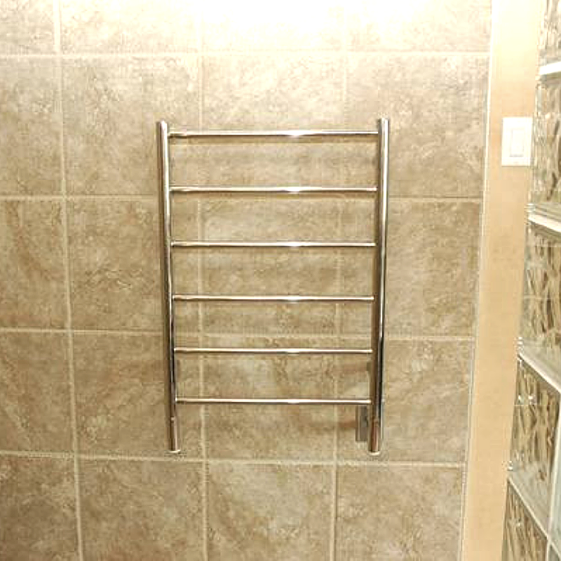 Amba Towel Racks Amba Jeeves Model J Straight 6 Bar Hardwired Drying Rack