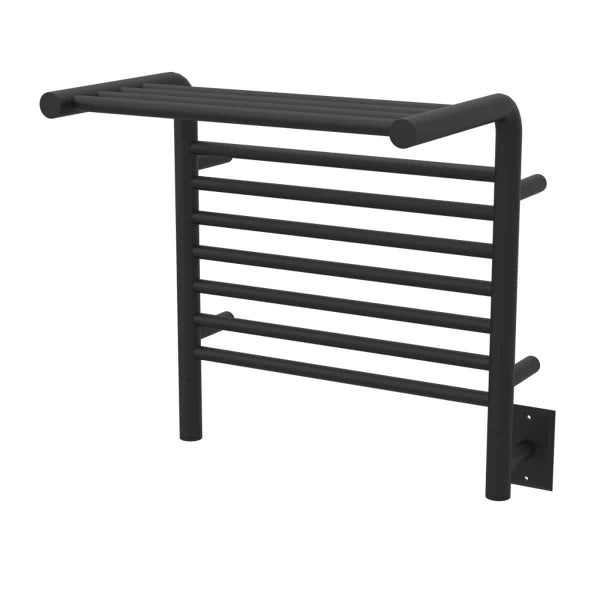 Amba Sauna Accessories MSMB - Matte Black Amba Jeeves Model M Shelf 11 Bar Hardwired Towel Warmer