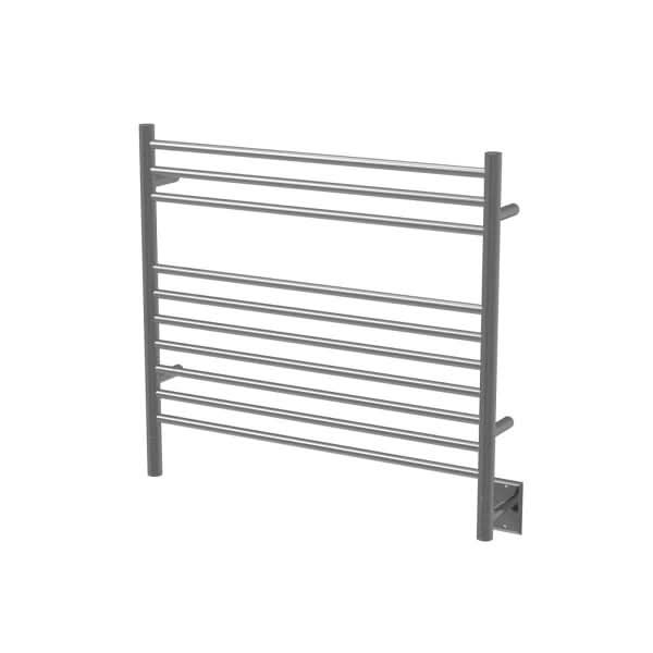 Amba Sauna Accessories KSB - Brushed Amba Jeeves Model K Straight 10 Bar Hardwired Towel Warmer