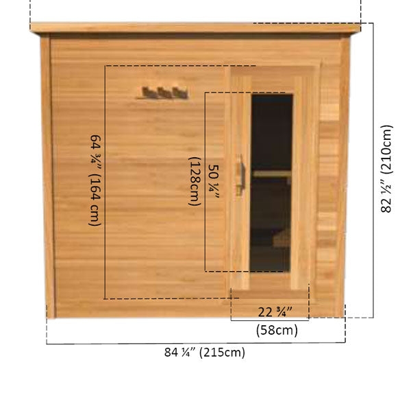 Dundalk LeisureCraft Saunas Dundalk LeisureCraft Knotty Cedar Indoor Cabin Sauna