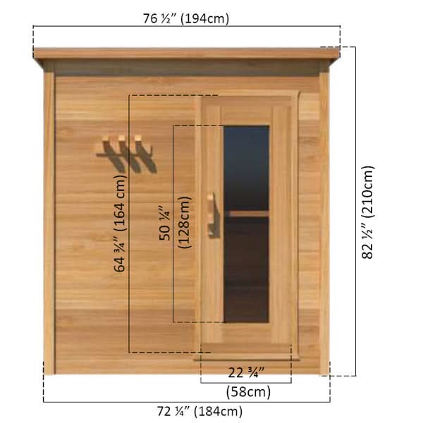 Dundalk LeisureCraft Saunas Dundalk LeisureCraft Knotty Cedar Indoor Cabin Sauna