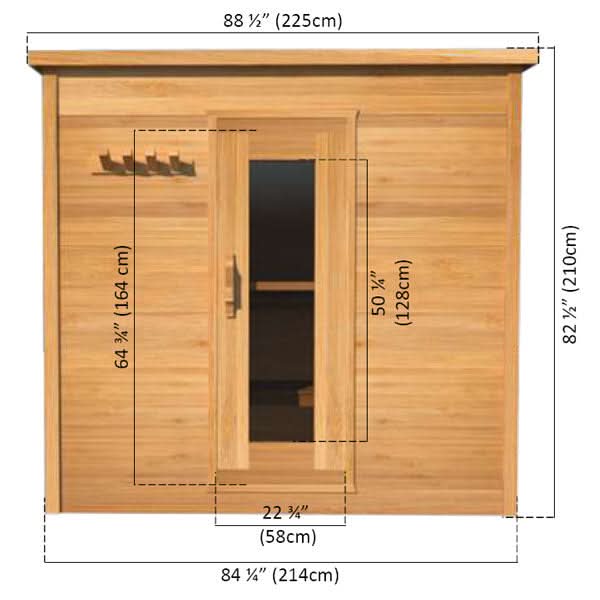 Dundalk LeisureCraft Saunas Dundalk LeisureCraft Knotty Cedar Indoor Cabin Sauna
