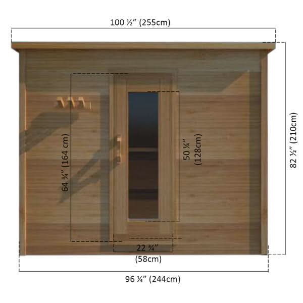 Dundalk LeisureCraft Saunas Dundalk LeisureCraft Knotty Cedar Indoor Cabin Sauna