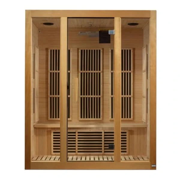 Golden Designs Saunas Golden Designs Maxxus Bellevue 3 Person Low EMF FAR IR Sauna (MX-J306-01)
