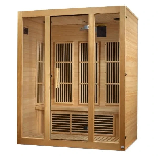 Golden Designs Saunas Golden Designs Maxxus Bellevue 3 Person Low EMF FAR IR Sauna (MX-J306-01)