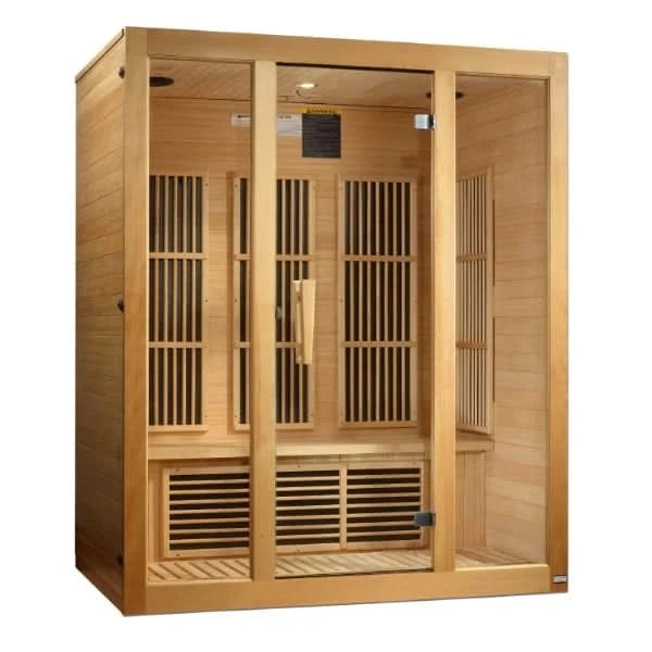 Golden Designs Saunas Golden Designs Maxxus Bellevue 3 Person Low EMF FAR IR Sauna (MX-J306-01)