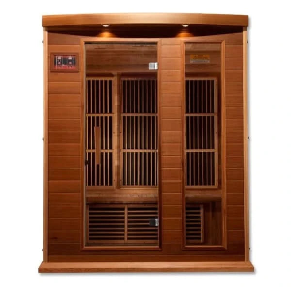 Golden Designs Saunas Golden Designs Maxxus Montilemar 3 Person Near Zero EMF FAR IR Sauna (MX-K306-01-ZF CED)
