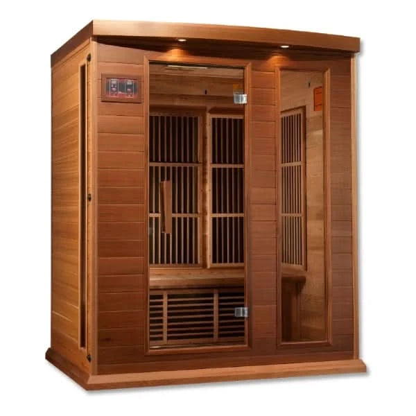 Golden Designs Saunas Golden Designs Maxxus Montilemar 3 Person Near Zero EMF FAR IR Sauna (MX-K306-01-ZF CED)