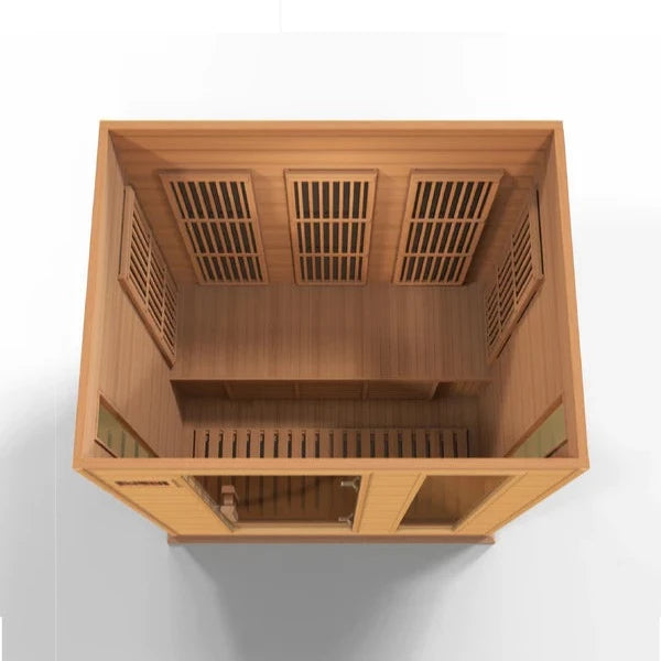 Golden Designs Maxxus "Montilemar Edition" 3 Person Near Zero EMF FAR Infrared Sauna - Canadian Red Cedar