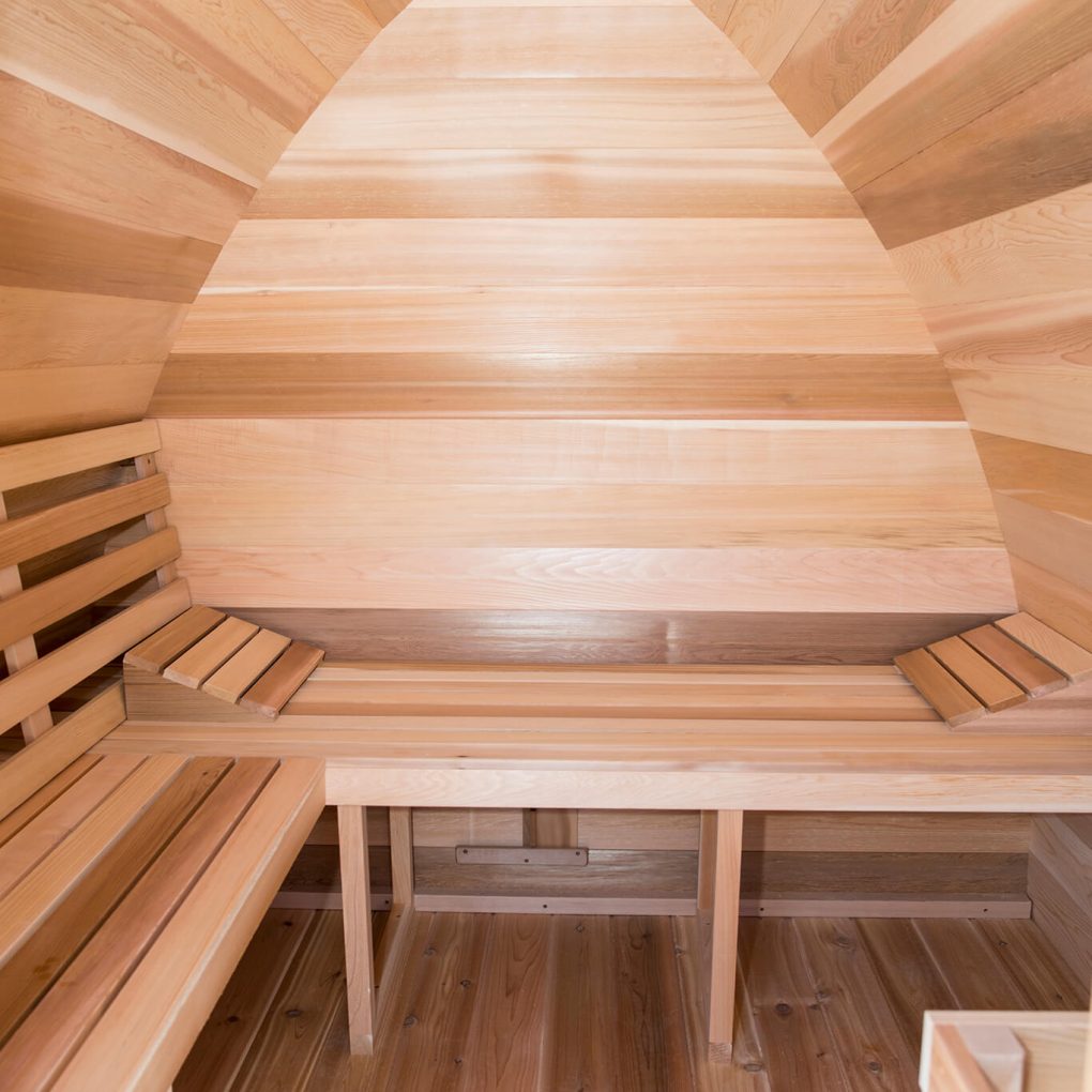 Dundalk LeisureCraft Saunas Dundalk Leisure Knotty Cedar Mini Pod Sauna